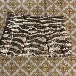 Zebra Print Mini Skirt
